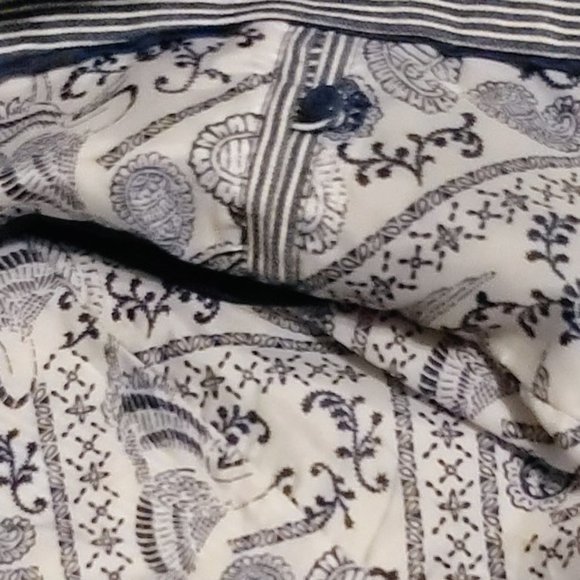 L.O.G.G. By H & M - Blazer Blue and White Stripes  with Revers Collar Pre Owned - Picture 10 of 11